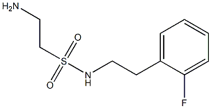 2-amino-N-[2-(2-fluorophenyl)ethyl]ethane-1-sulfonamide Struktur