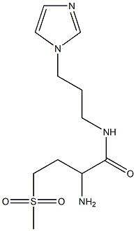 2-amino-N-[3-(1H-imidazol-1-yl)propyl]-4-methanesulfonylbutanamide Struktur