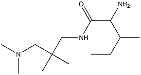 2-amino-N-[3-(dimethylamino)-2,2-dimethylpropyl]-3-methylpentanamide Struktur