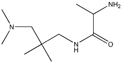 2-amino-N-[3-(dimethylamino)-2,2-dimethylpropyl]propanamide Struktur