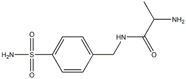 2-amino-N-[4-(aminosulfonyl)benzyl]propanamide Struktur