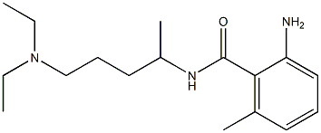 2-amino-N-[5-(diethylamino)pentan-2-yl]-6-methylbenzamide Struktur