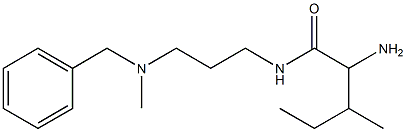 2-amino-N-{3-[benzyl(methyl)amino]propyl}-3-methylpentanamide Struktur