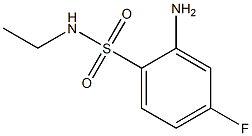 2-amino-N-ethyl-4-fluorobenzene-1-sulfonamide Struktur