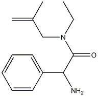 2-amino-N-ethyl-N-(2-methylprop-2-enyl)-2-phenylacetamide Struktur