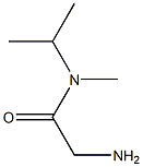 2-amino-N-isopropyl-N-methylacetamide Struktur