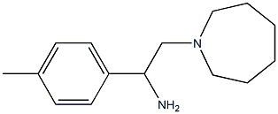 2-azepan-1-yl-1-(4-methylphenyl)ethanamine Struktur