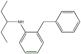 2-benzyl-N-(pentan-3-yl)aniline Struktur