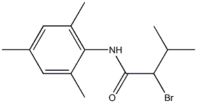 2-bromo-3-methyl-N-(2,4,6-trimethylphenyl)butanamide Struktur