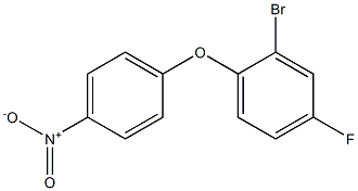 2-bromo-4-fluoro-1-(4-nitrophenoxy)benzene Struktur