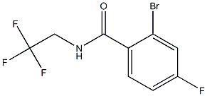 2-bromo-4-fluoro-N-(2,2,2-trifluoroethyl)benzamide Struktur