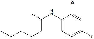 2-bromo-4-fluoro-N-(heptan-2-yl)aniline Struktur