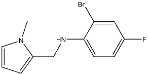 2-bromo-4-fluoro-N-[(1-methyl-1H-pyrrol-2-yl)methyl]aniline Struktur