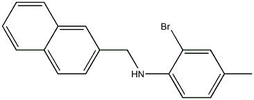 2-bromo-4-methyl-N-(naphthalen-2-ylmethyl)aniline Struktur