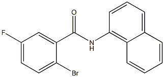 2-bromo-5-fluoro-N-1-naphthylbenzamide Struktur