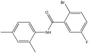 2-bromo-N-(2,4-dimethylphenyl)-5-fluorobenzamide Struktur