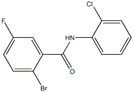 2-bromo-N-(2-chlorophenyl)-5-fluorobenzamide Struktur