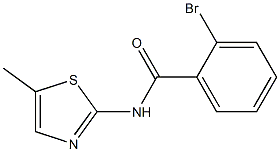 2-bromo-N-(5-methyl-1,3-thiazol-2-yl)benzamide Struktur