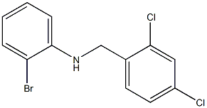 2-bromo-N-[(2,4-dichlorophenyl)methyl]aniline Struktur