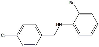 2-bromo-N-[(4-chlorophenyl)methyl]aniline Struktur