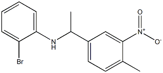 2-bromo-N-[1-(4-methyl-3-nitrophenyl)ethyl]aniline Struktur