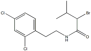 2-bromo-N-[2-(2,4-dichlorophenyl)ethyl]-3-methylbutanamide Struktur