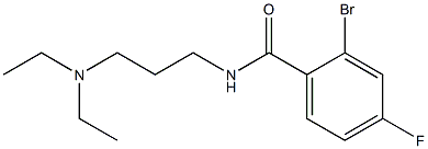 2-bromo-N-[3-(diethylamino)propyl]-4-fluorobenzamide Struktur