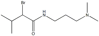 2-bromo-N-[3-(dimethylamino)propyl]-3-methylbutanamide Struktur