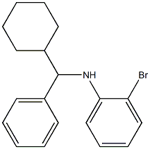 2-bromo-N-[cyclohexyl(phenyl)methyl]aniline Struktur