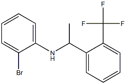 2-bromo-N-{1-[2-(trifluoromethyl)phenyl]ethyl}aniline Struktur