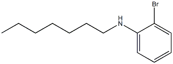 2-bromo-N-heptylaniline Struktur