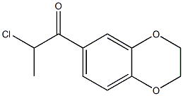 2-chloro-1-(2,3-dihydro-1,4-benzodioxin-6-yl)propan-1-one Struktur