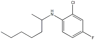 2-chloro-4-fluoro-N-(heptan-2-yl)aniline Struktur