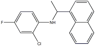 2-chloro-4-fluoro-N-[1-(naphthalen-1-yl)ethyl]aniline Struktur