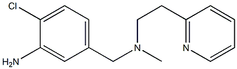 2-chloro-5-({methyl[2-(pyridin-2-yl)ethyl]amino}methyl)aniline Struktur