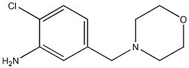 2-chloro-5-(morpholin-4-ylmethyl)aniline Struktur