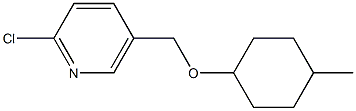 2-chloro-5-{[(4-methylcyclohexyl)oxy]methyl}pyridine Struktur