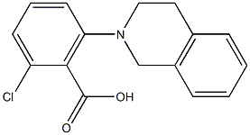 2-chloro-6-(1,2,3,4-tetrahydroisoquinolin-2-yl)benzoic acid Struktur