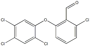 2-chloro-6-(2,4,5-trichlorophenoxy)benzaldehyde Struktur