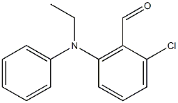 2-chloro-6-[ethyl(phenyl)amino]benzaldehyde Struktur