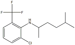 2-chloro-N-(5-methylhexan-2-yl)-6-(trifluoromethyl)aniline Struktur