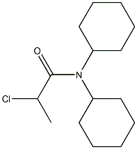 2-chloro-N,N-dicyclohexylpropanamide Struktur