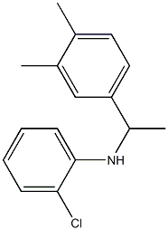 2-chloro-N-[1-(3,4-dimethylphenyl)ethyl]aniline Struktur