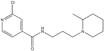 2-chloro-N-[3-(2-methylpiperidin-1-yl)propyl]pyridine-4-carboxamide Struktur