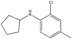 2-chloro-N-cyclopentyl-4-methylaniline Struktur