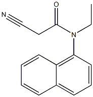 2-cyano-N-ethyl-N-1-naphthylacetamide Struktur