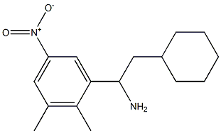 2-cyclohexyl-1-(2,3-dimethyl-5-nitrophenyl)ethan-1-amine Struktur