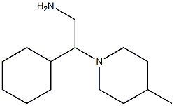 2-cyclohexyl-2-(4-methylpiperidin-1-yl)ethanamine Struktur