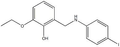 2-ethoxy-6-{[(4-iodophenyl)amino]methyl}phenol Struktur