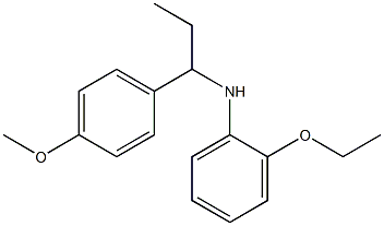 2-ethoxy-N-[1-(4-methoxyphenyl)propyl]aniline Struktur